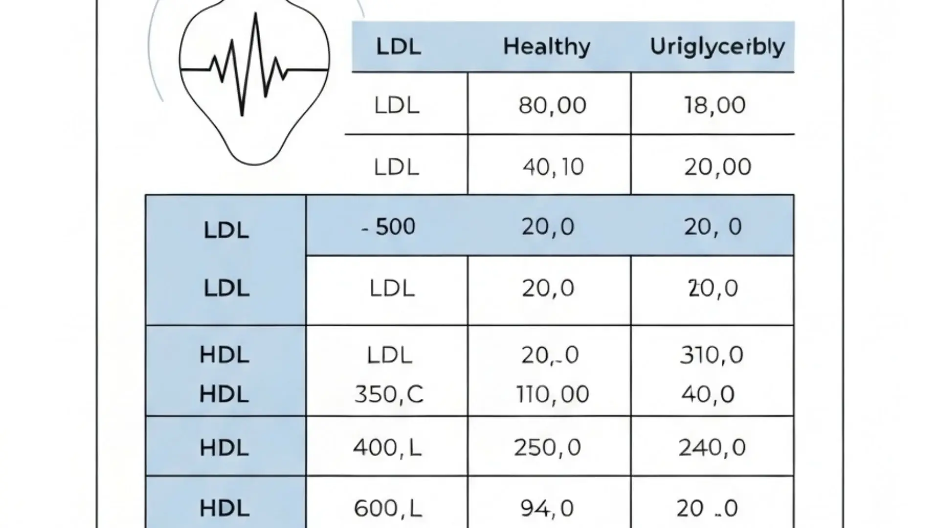 Kolesterolvärde: tabell, LDL, HDL och triglycerider | Högt kolesterol